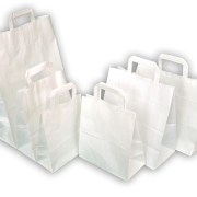 Rodenbacher 100x Bäckerfaltenbeutel 200x70x400 Mm – Weißes Kraftpapier 40 G/m², Lebensmittelecht – Für Bäckerei, Metzger & Catering